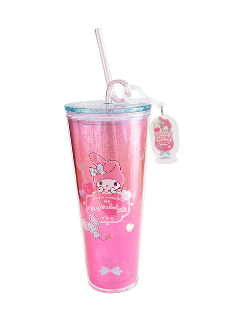 Sanrio characters Plastic Tumbler with Pendant 800mL (My Melody)