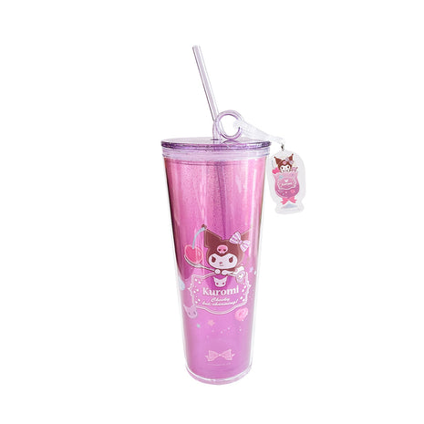 Sanrio characters Plastic Tumbler with Pendant 800mL (Kuromi)