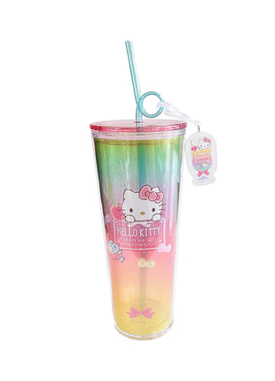 Sanrio characters Plastic Tumbler with Pendant 800mL (Hello Kitty)