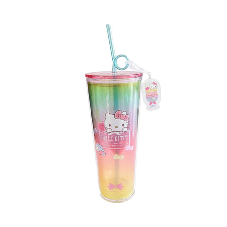 Sanrio characters Plastic Tumbler with Pendant 800mL (Hello Kitty)