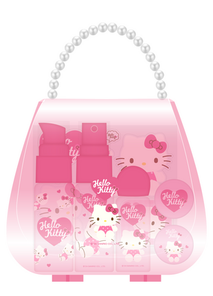 Sanrio characters Pink Collection 7-Piece Travel Set (Hello Kitty)