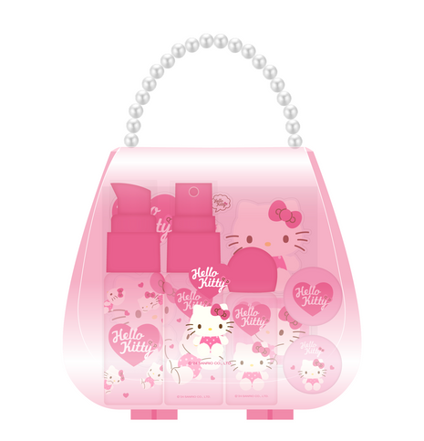 Sanrio characters Pink Collection 7-Piece Travel Set (Hello Kitty)