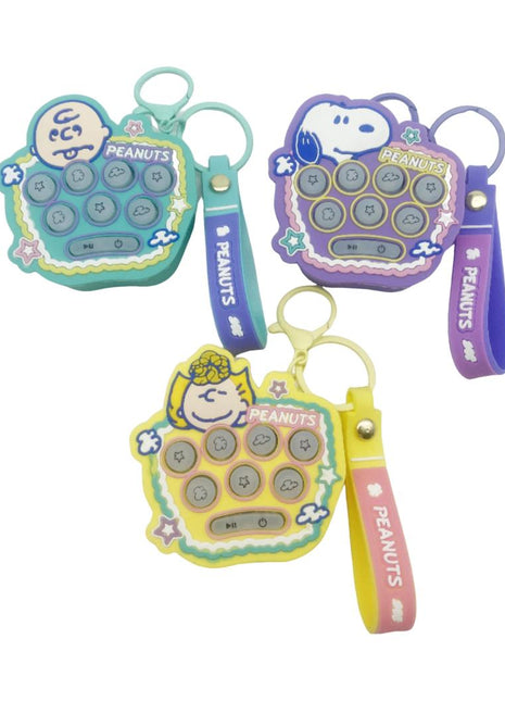 Snoopy Colorful Vintage Collection Whack a Mole Lighting Keychain Model: K014