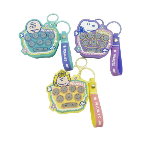 Snoopy Colorful Vintage Collection Whack a Mole Lighting Keychain Model: K014