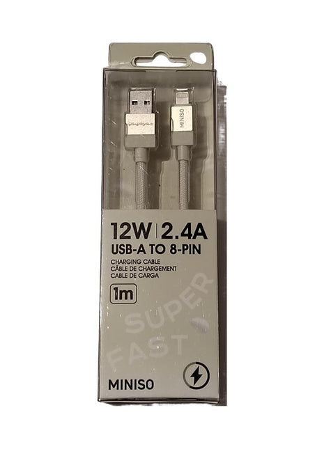 Life is for Fun Series 8-PIN Fast Charging Cable (White)