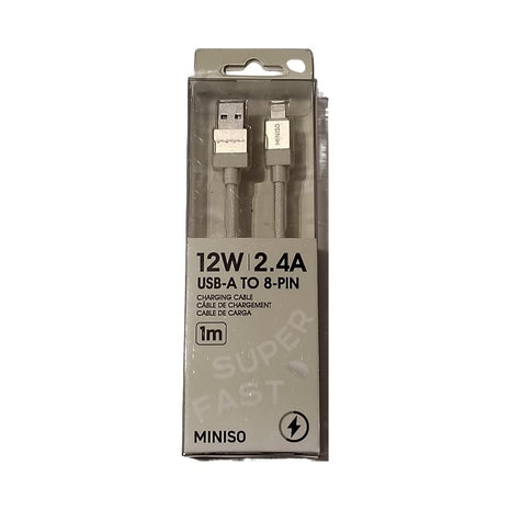 Life is for Fun Series 8-PIN Fast Charging Cable (White)