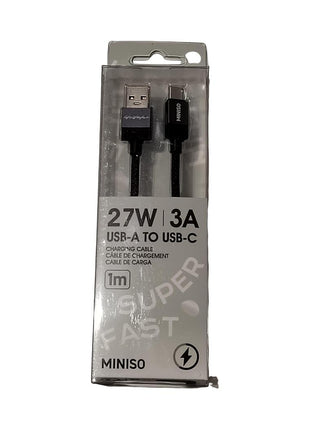 Life is for Fun Series USB-C Fast Charging Cable (Black)