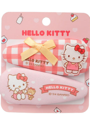 Sanrio characters Plaid Series Hair Clips (2 pcs)