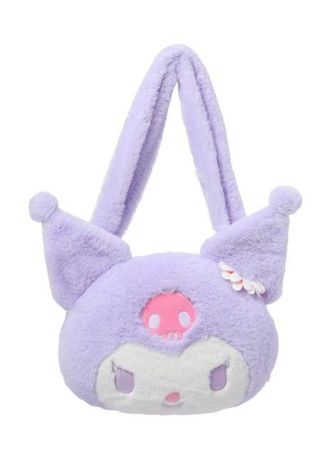 Kuromi Flower Language Plush Crossbody Bag