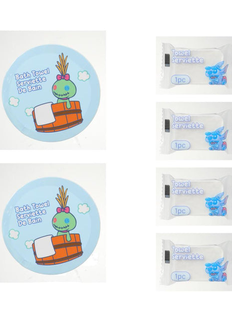 Disney Lilo & Stitch Collection Compressed Towels Set (4-Piece Towels & 2-Piece Bath Towels£©