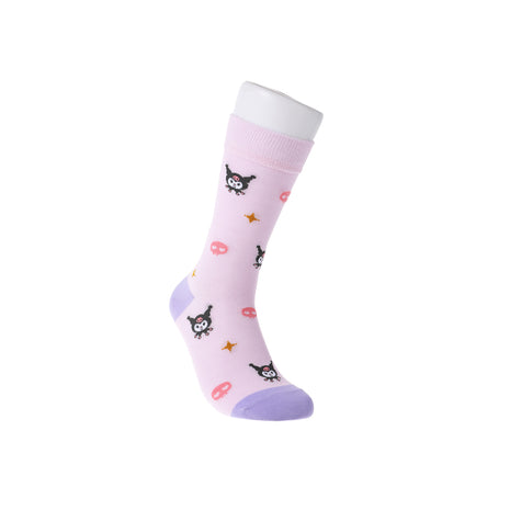 Sanrio characters Full Print Crew Socks (Kuromi)