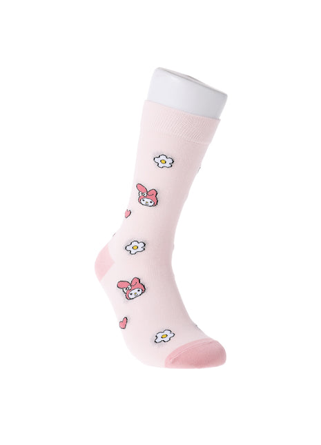 Sanrio characters Full Print Crew Socks (My Melody)