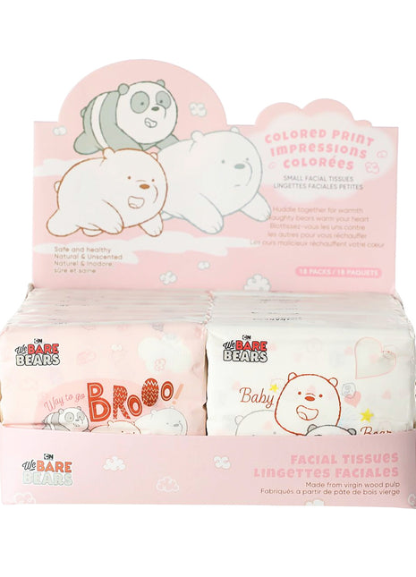 We Bare Bears Collection 4.0 Fragrance-free Facial Tissues with Prints (Heart)