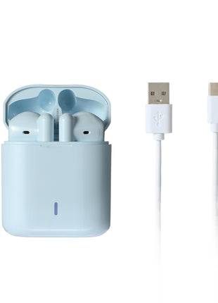 Macaron Half In-Ear TWS Earphones  Model: S88(Blue)