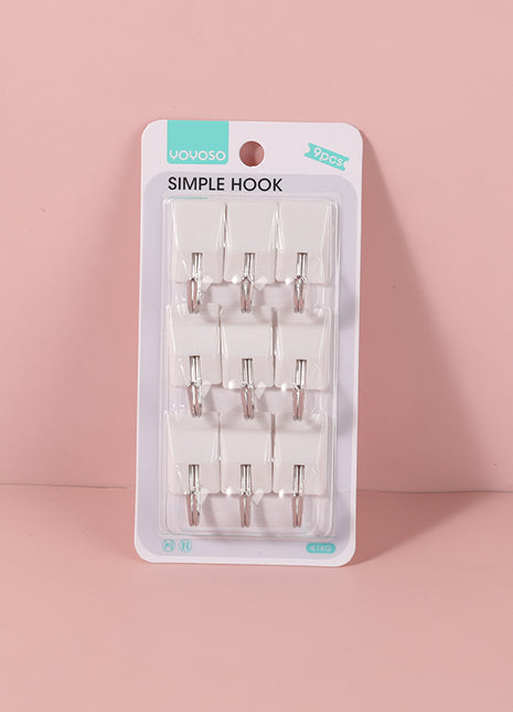 Small hooks with multiple hooks 9pcs