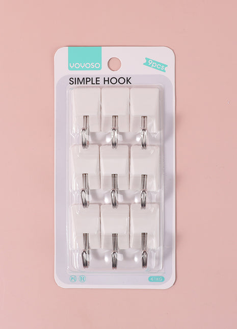 Small hooks with multiple hooks 9pcs