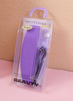 Nail trimming combination (nail file + nail clipper)