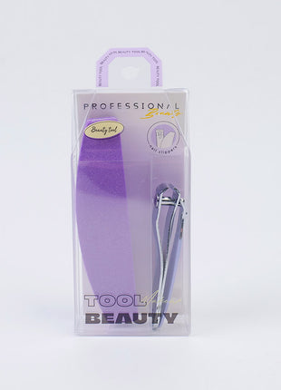 Nail trimming combination (nail file + nail clipper)