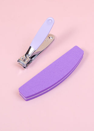 Nail trimming combination (nail file + nail clipper)