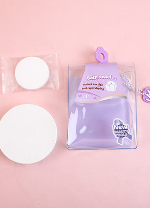 Travel size portable compression towel 80g