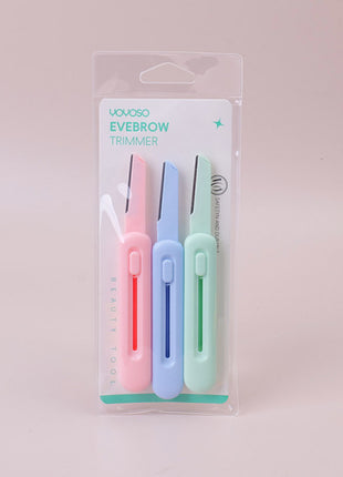 Color telescopic eyebrow trimmer 3 pcs