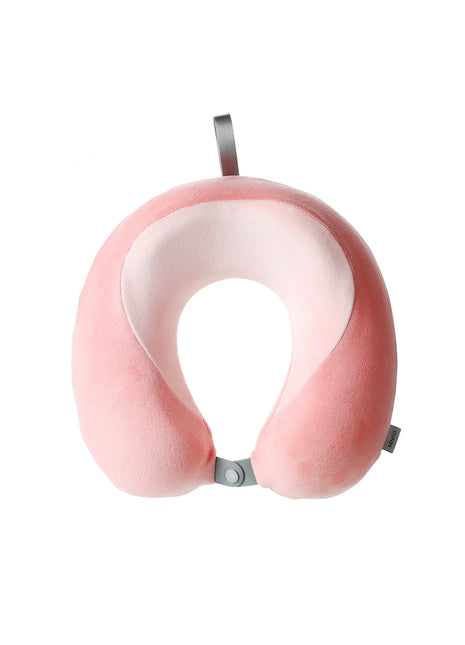 Dual Color Memory Foam U-Shaped Pillow (Pink)
