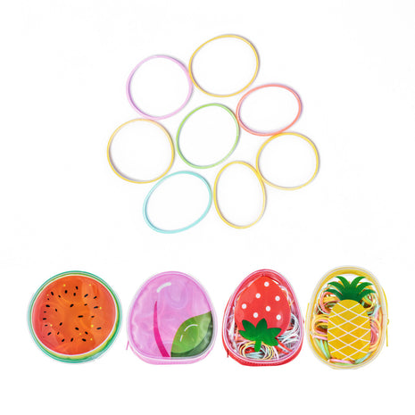 Disposable Hair Ties in Fruit Storage Bag (200 pcs)
