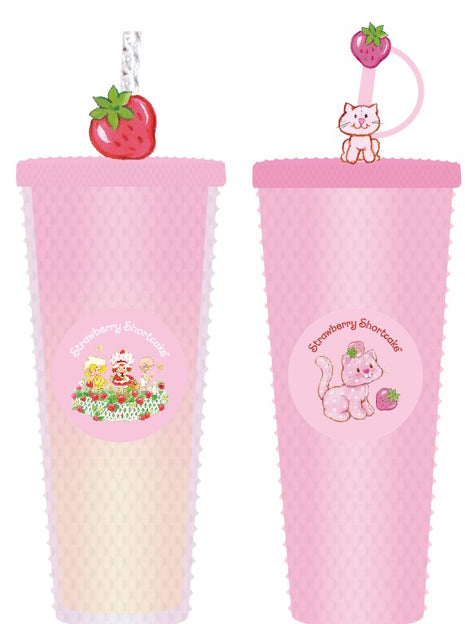 Strawberry Shortcake Collection Studded Tumbler with Straw (700mL)
