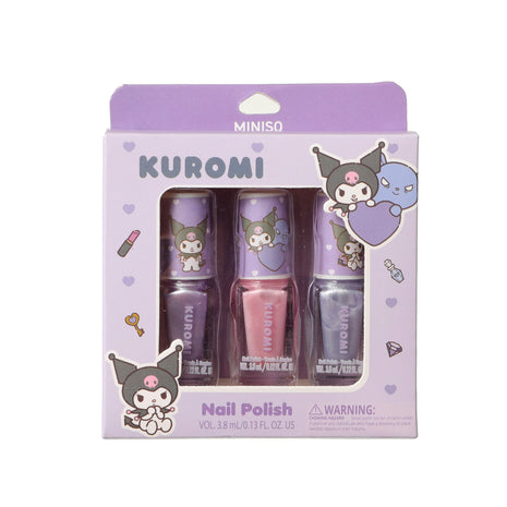Sanrio characters Nail Polish Set(Kuromi)
