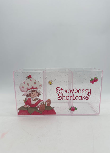 Strawberry Shortcake Collection 3-Compartment Makeup Brush Organizer