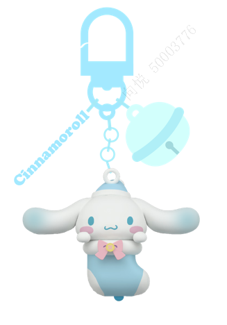 Sanrio characters Winter Series LED Light-up Keychain(Cinnamoroll)