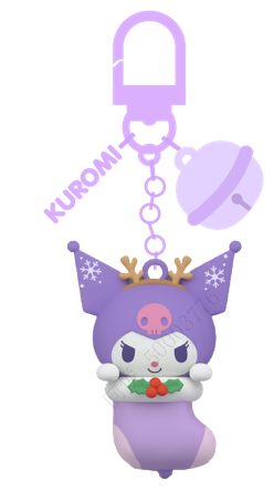Sanrio characters Winter Series LED Light-up Keychain(Kuromi)
