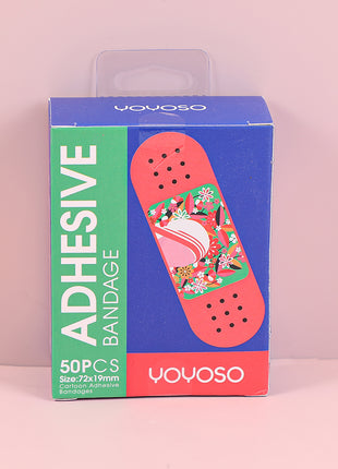 50 pieces of contrast series waterproof bandage