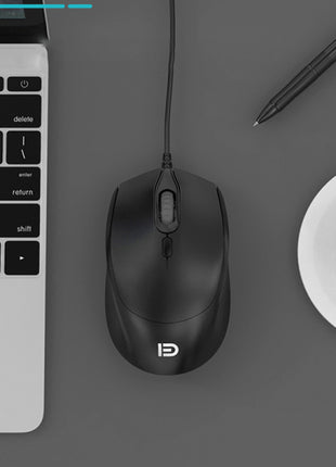 3600N Wired Business Office Mouse - Black