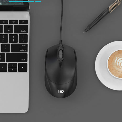 3600N Wired Business Office Mouse - Black