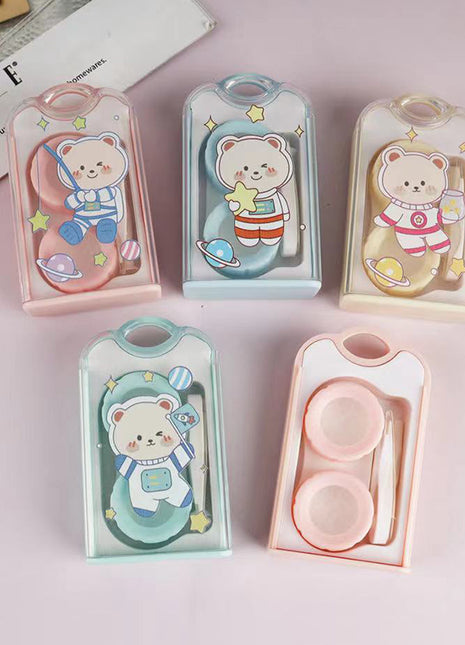 Space Bear contact lens case