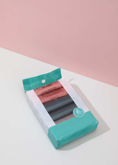 Heavy metal color 6 flat garbage bags