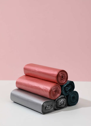 Heavy metal color 6 flat garbage bags