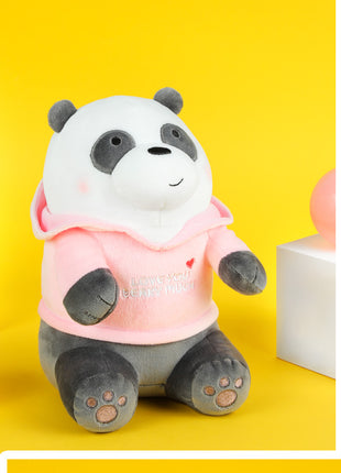We Bare Bears Plush Toy With Hoodie(Panda)
