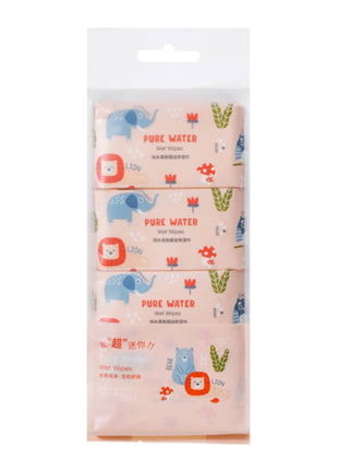 Forest Animals Soft MINI Wet Wipes (8 Wipes¡Á8 Packs)