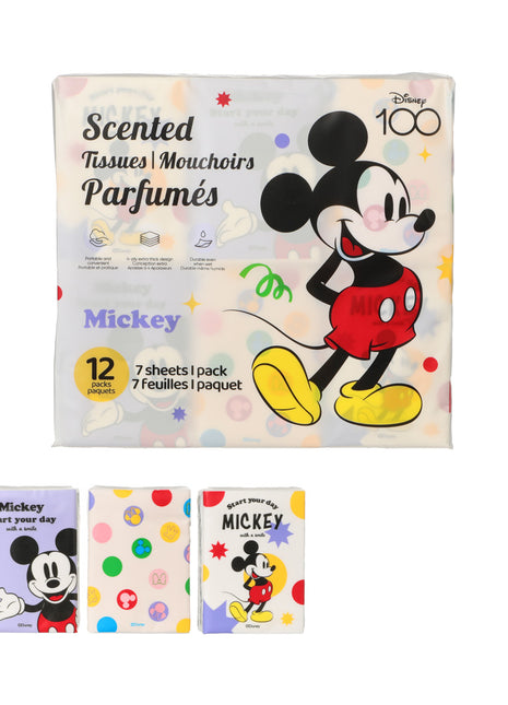 Disney Mickey Mouse Collection Scented Tissues 12 Packs (Mickey)