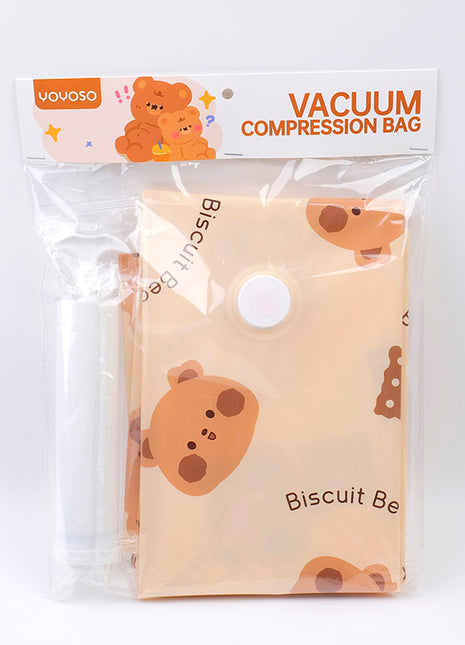 Vacuum compression bag 2pcs 80*100 (including all-plastic hand pump)