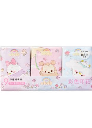 Disney Ufufy Collection Printed Tissues (9 Packets)(Disney Standard Characters)