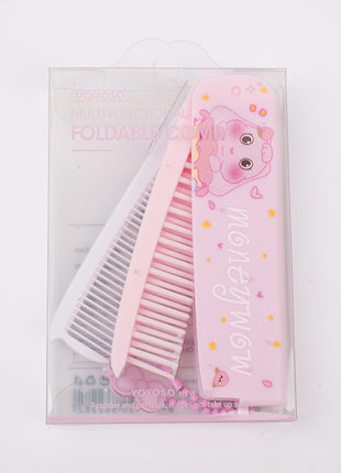Multifunctional folding comb - pink