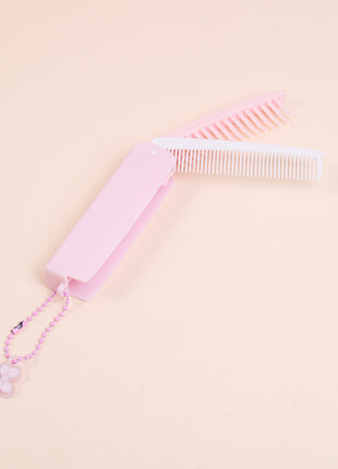 Multifunctional folding comb - pink