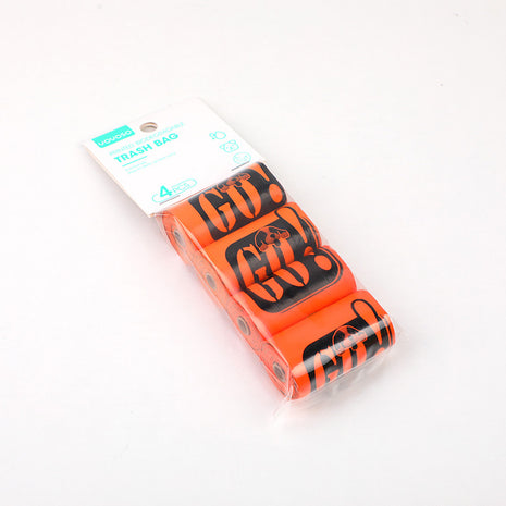 Print GO! 4 degradable garbage bags - orange