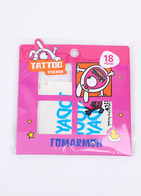 TOMARMON series tattoo stickers - red and blue