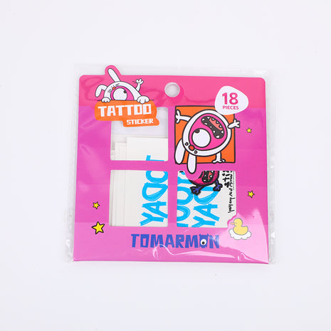 TOMARMON series tattoo stickers - red and blue