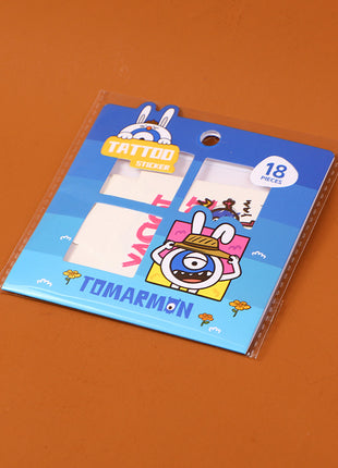 TOMARMON series tattoo stickers - red and blue