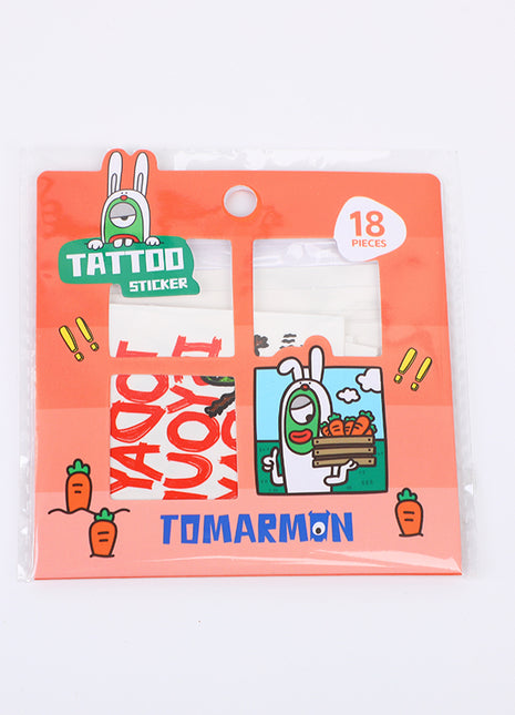 TOMARMON Tattoo Stickers - Orange Green